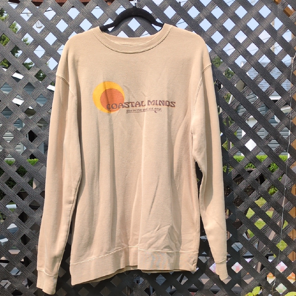 Coastal Minds Beige Sweater for Men